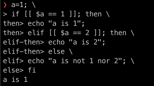 bash if-else